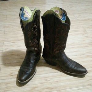 Twisted X chocolate colored boots. Worn twice.